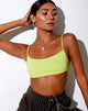 Image of Micro Crop Top in Lime