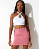 Image of Midang Mini Skirt in Crepe Hot Pink