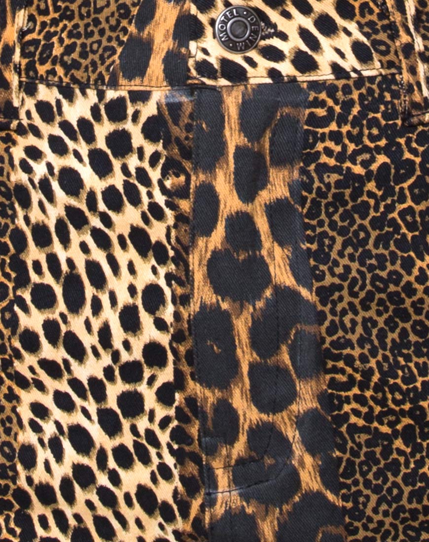 Image of Mini Broomy Skirt in Animal Stripe