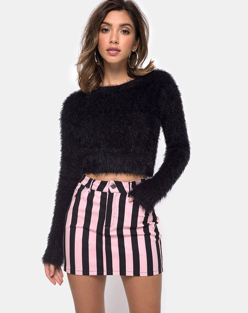 Mini Broomy Skirt in Campbell Stripe