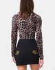 Image of Mini Broomy Skirt in Black with Cherub Embro