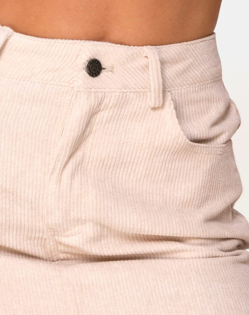 Image of Mini Broomy Skirt in Cord Stone