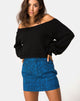 Image of Mini Broomy Skirt in Wild Cat Blue