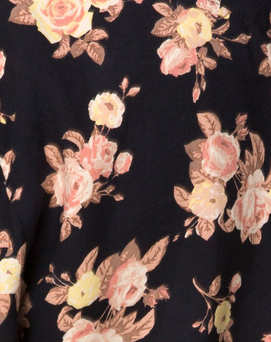 Image of Mirach Dress in Antique Rose Black