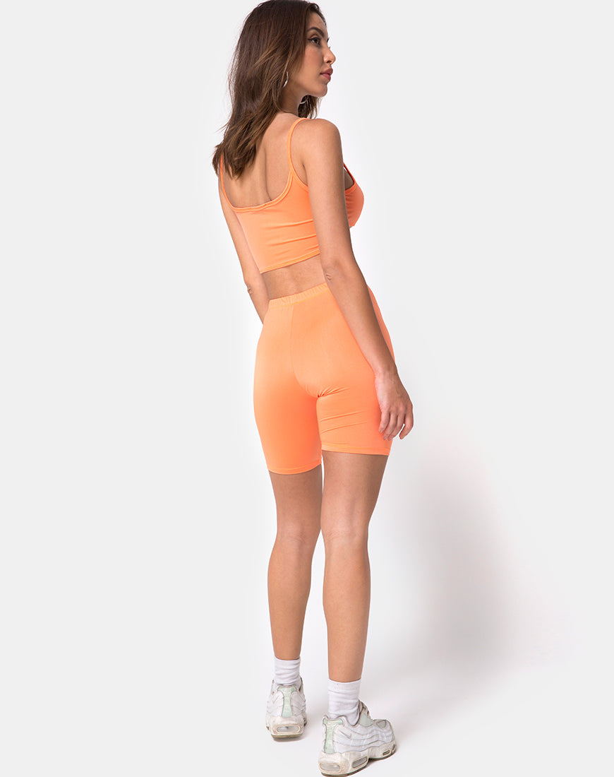 Image of Misho Crop Top in Fluro Orange
