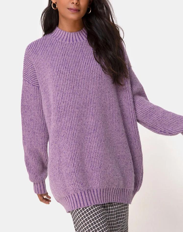 Mody Jumper Knitted in Light Purple