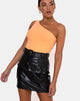 Image of Moretti PU Skirt in Black