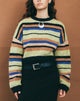 image of Munella Knitted Jumper in Mixed Stripe