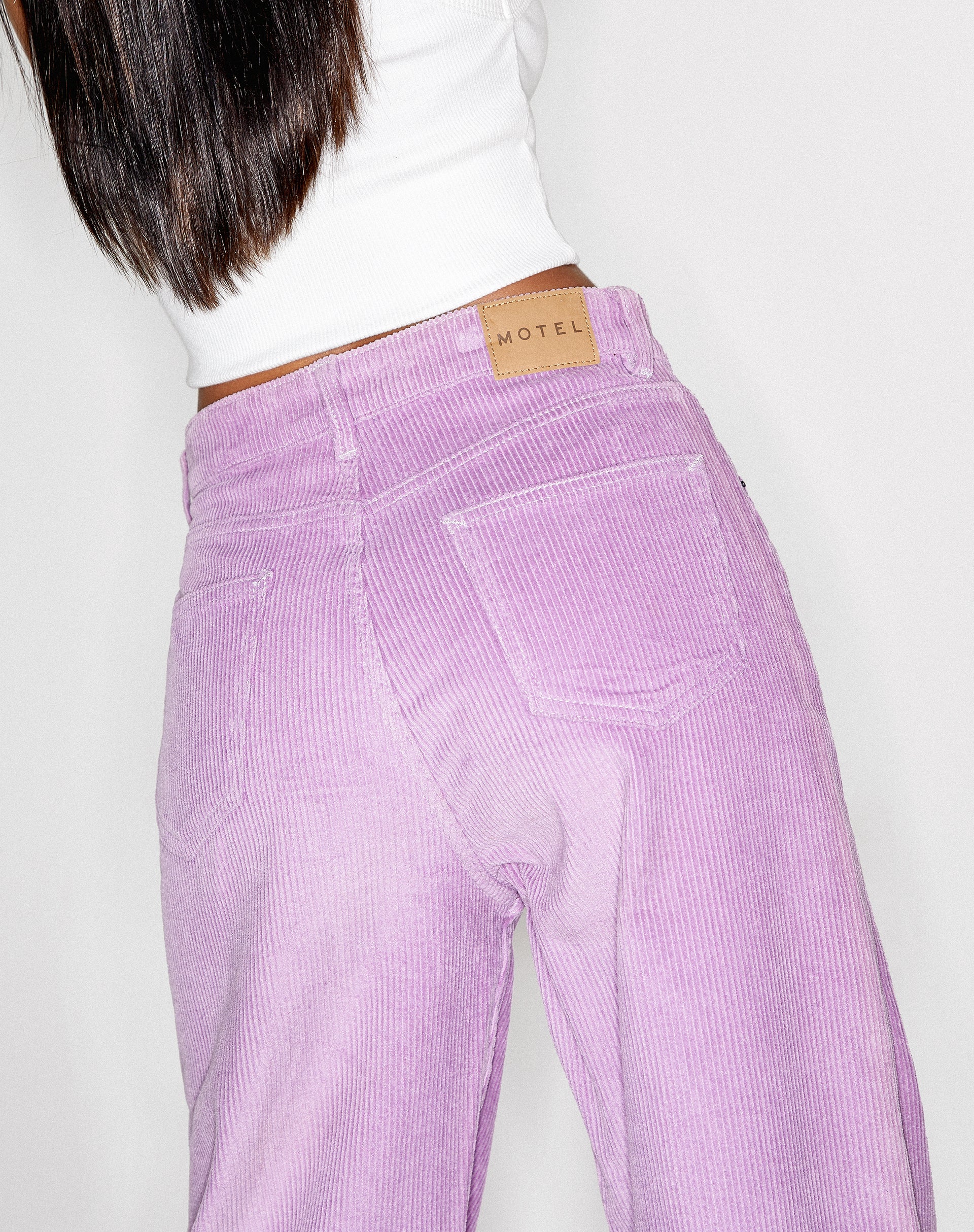Image of Parallel Trouser in Cord Lilac