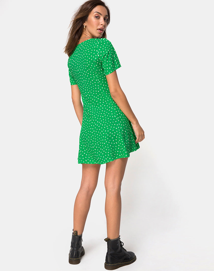 Image of Neyka Dress in Mini Diana Dot Green