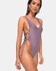 Image of Nishi Swimsuit in Gunmetal Glitter