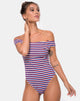 Image of Olivia Swimsuit in Triple Stripe