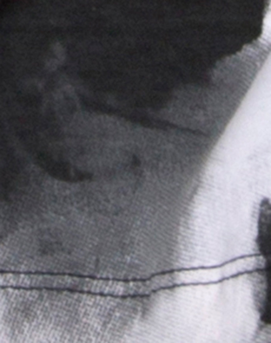 Image of Oversize Basic Tee in Mono tie Dye Black and White