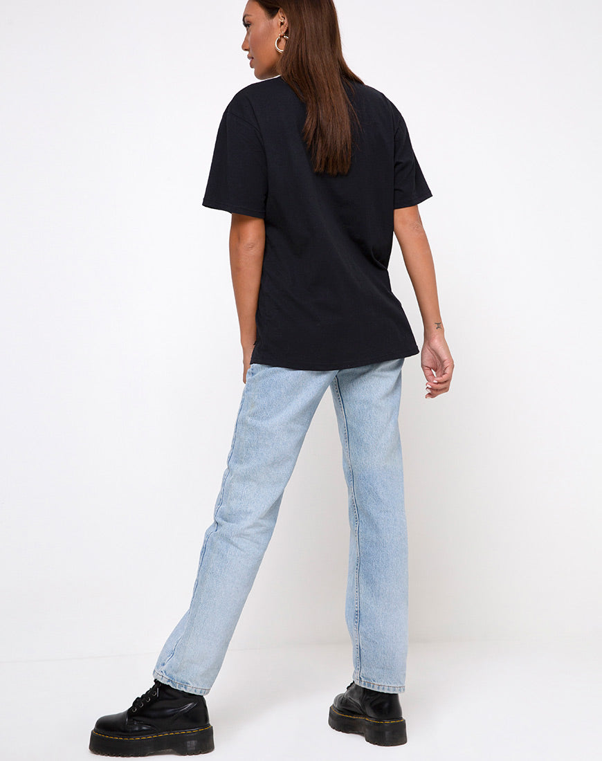 Image of Oversized Basic Tee in I thought I was dreaming Black by Motel