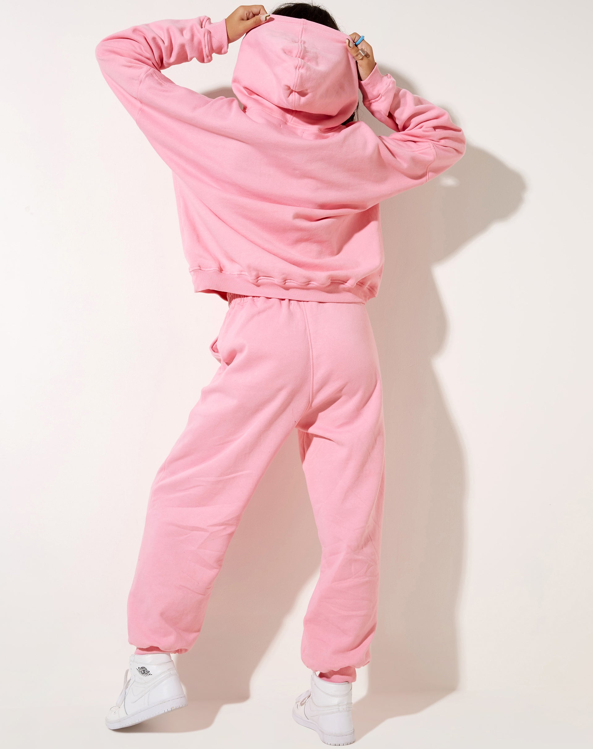 Image of Oversize Hoodie in Peony Pink Nothing Personal
