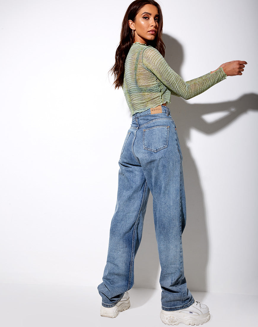 Image of Paria Top in Lime Croc