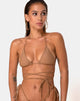 Image of Parmia Bikini Top in Coco