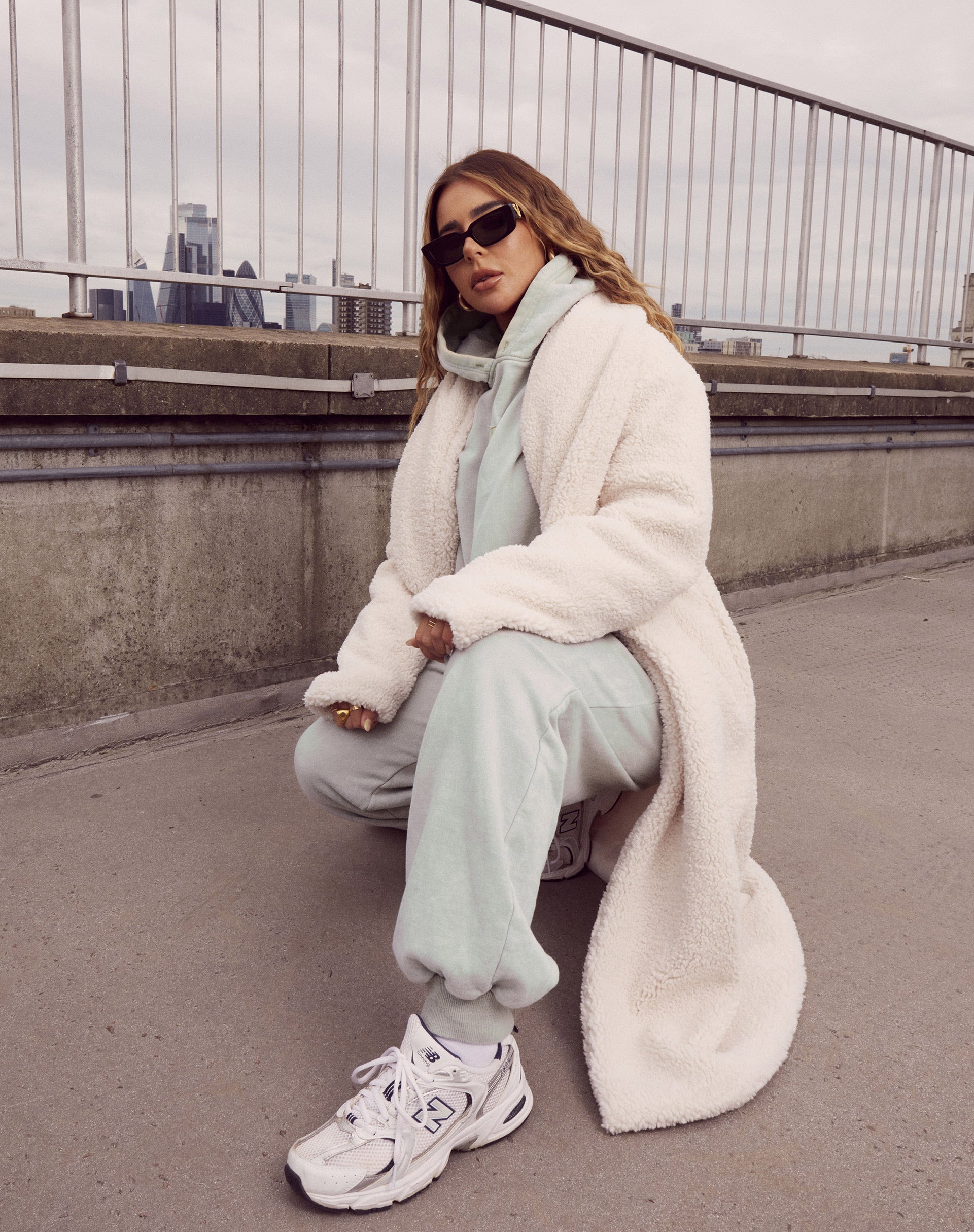 Image of Terence Coat in Borg Cream