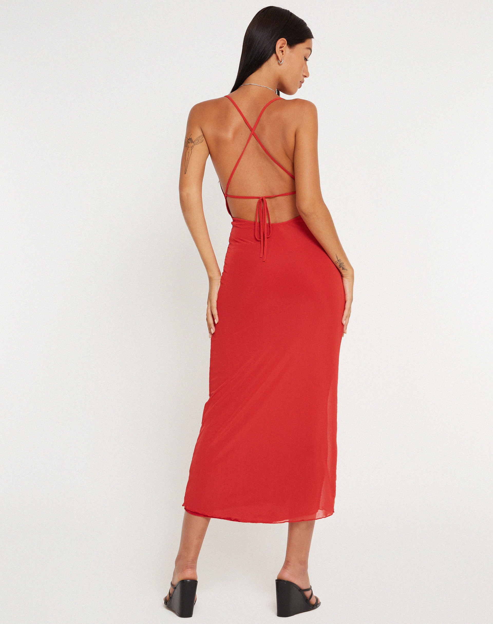 image of Pavira Maxi Dress in Red Clay
