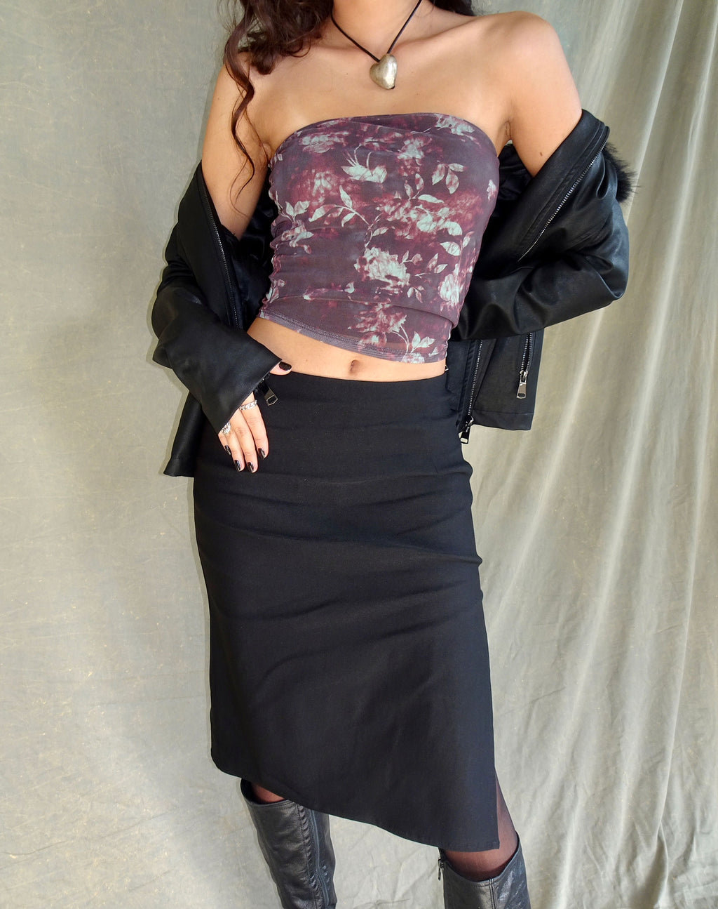 Peggy Bandeau Top in Botanical Floral Brown