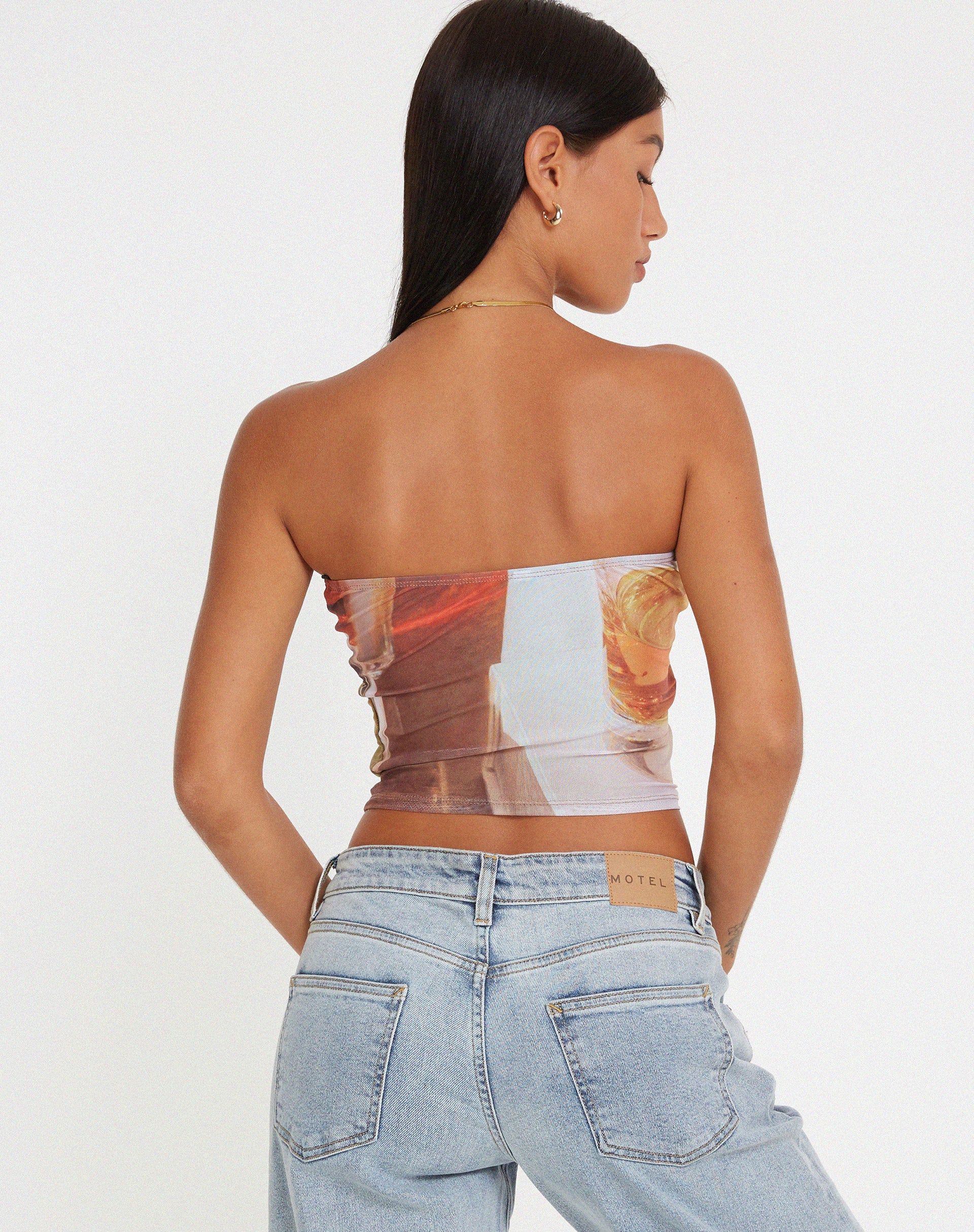 image of Peggy Bandeau Top in Fruit Photoprint