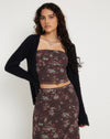 image of Lassie Maxi Skirt in Botanical Floral Brown