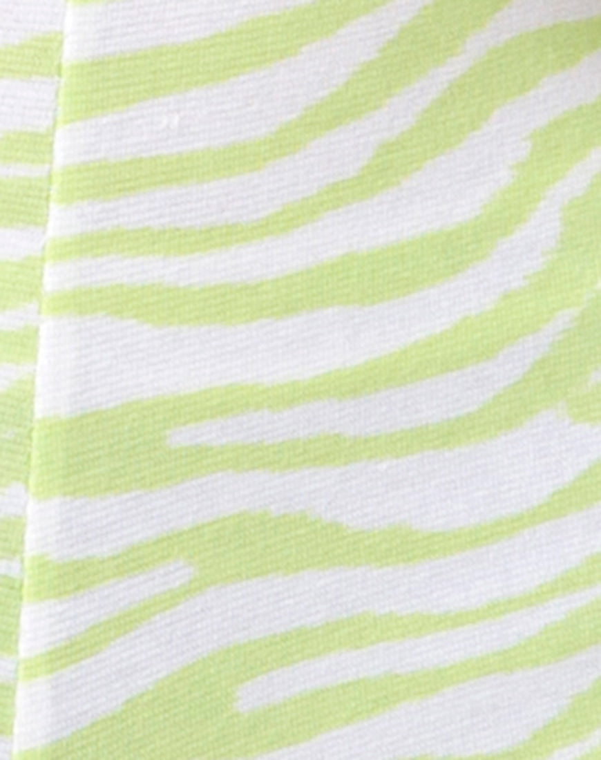 Image of Phia Unitard in Classic Zebra Lime