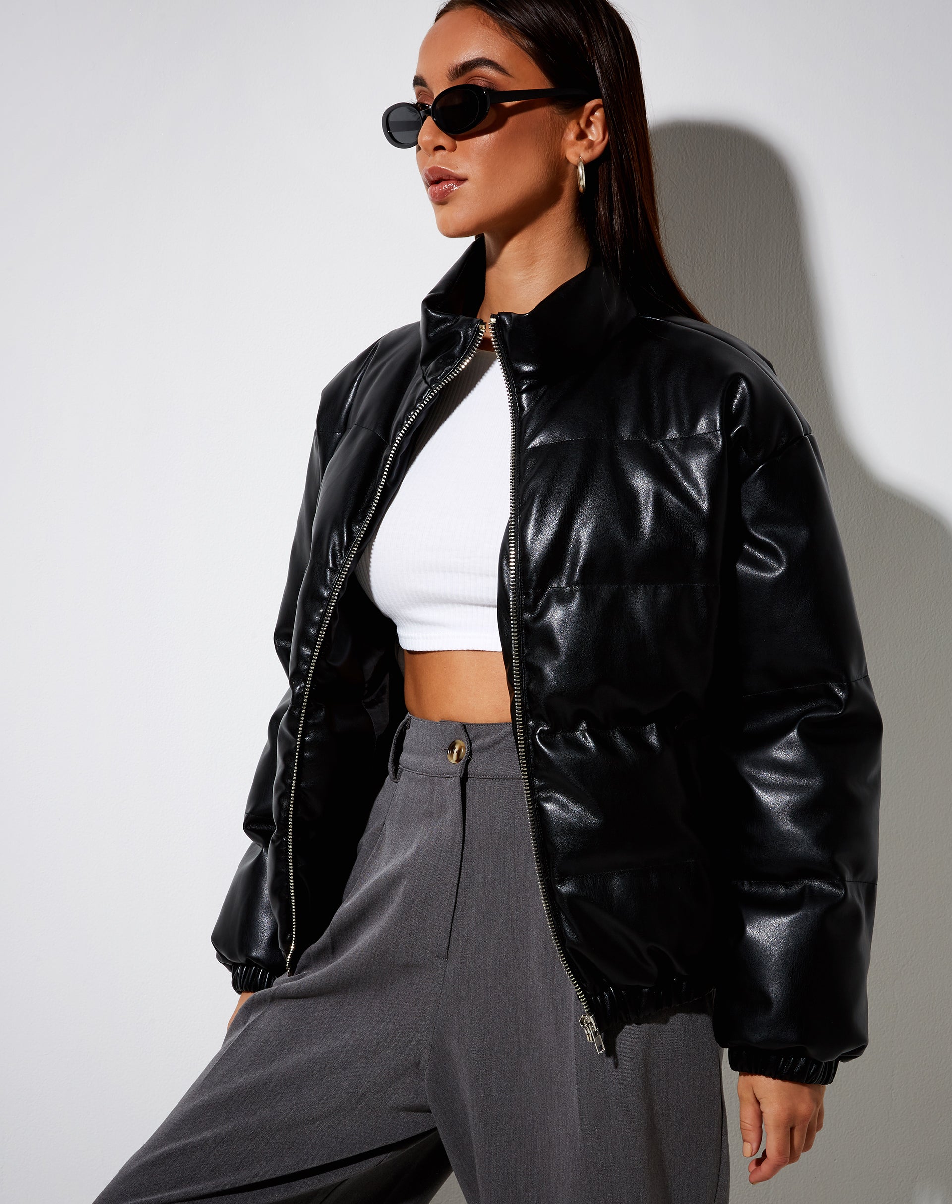 Pu puffer on sale