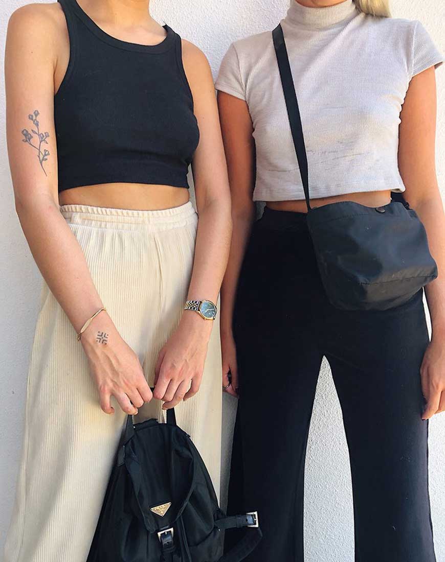 Image of Obeli Trouser in Rib Cream