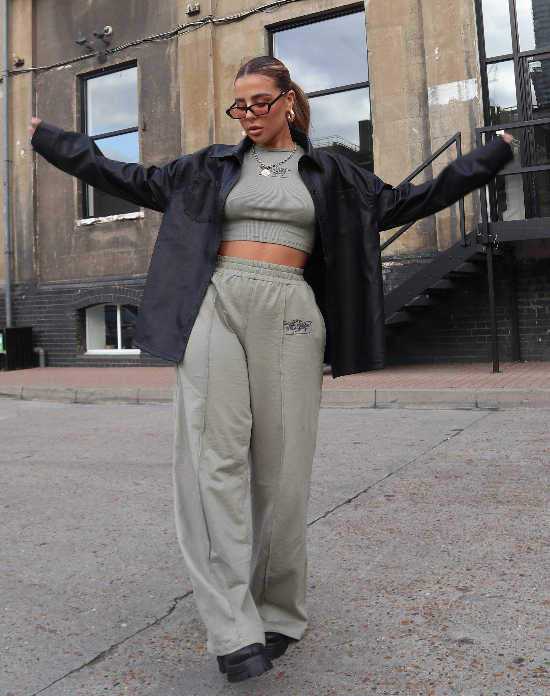 Image of Wungu Trouser in Grey Sage Angelo Embro