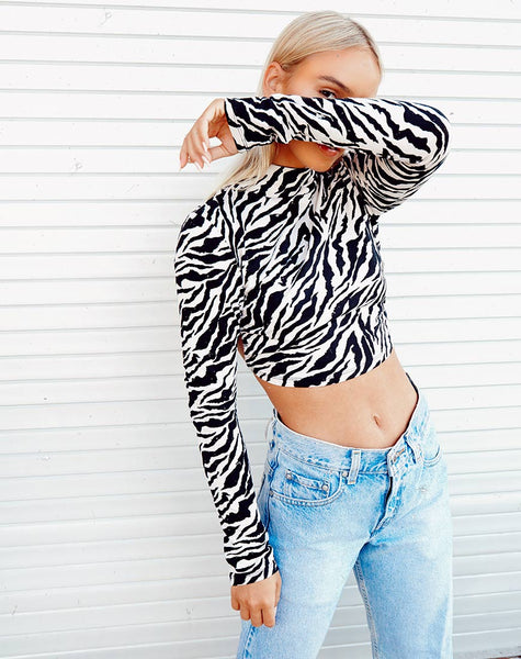 Zebra longsleeve sales
