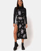 Image of Quinty Maxi Dress in Dragon Black