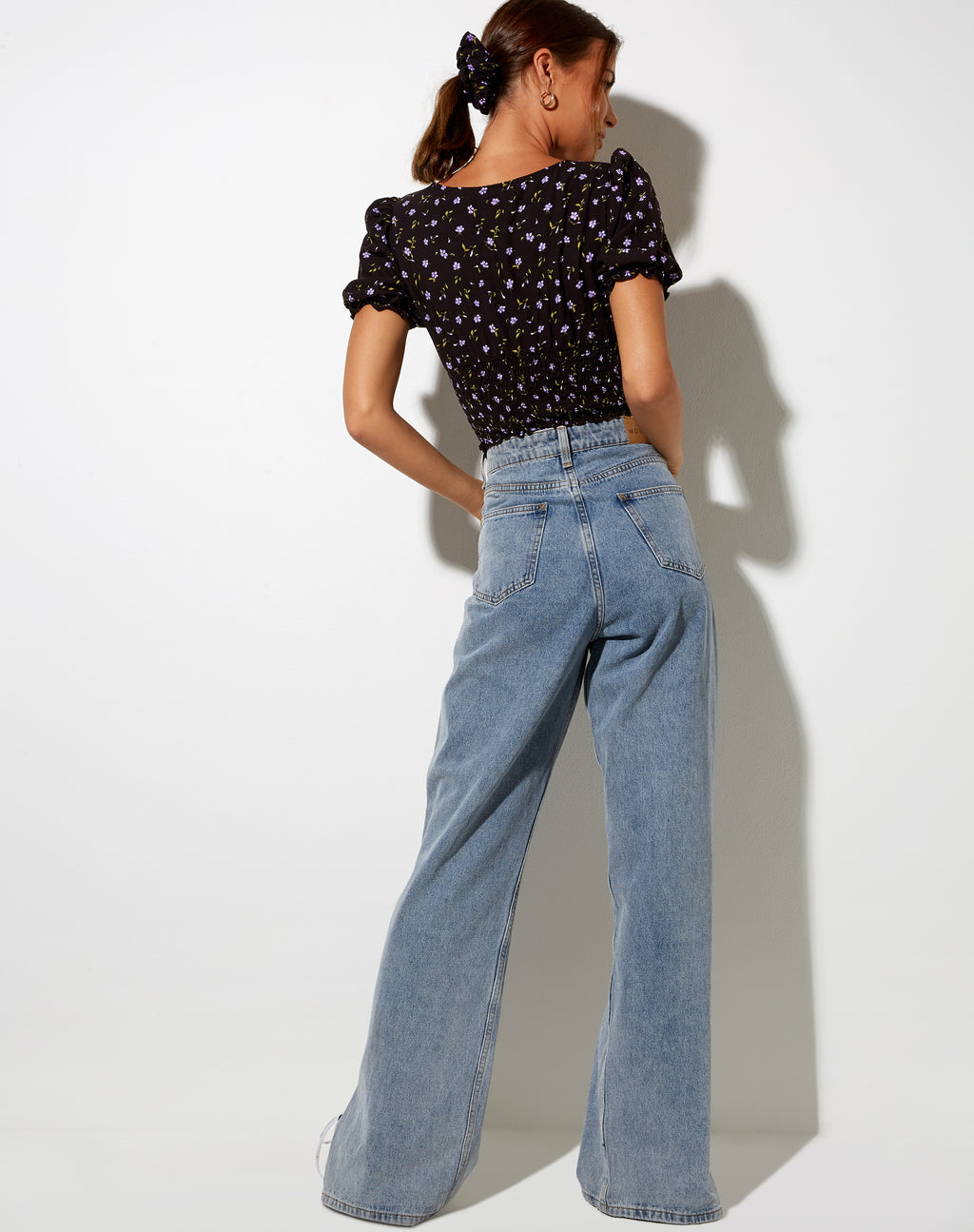 Ray Top in Pretty Petal Coffee and Purple