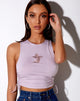 Image of Raze Crop Top in Violet Cupid Embro