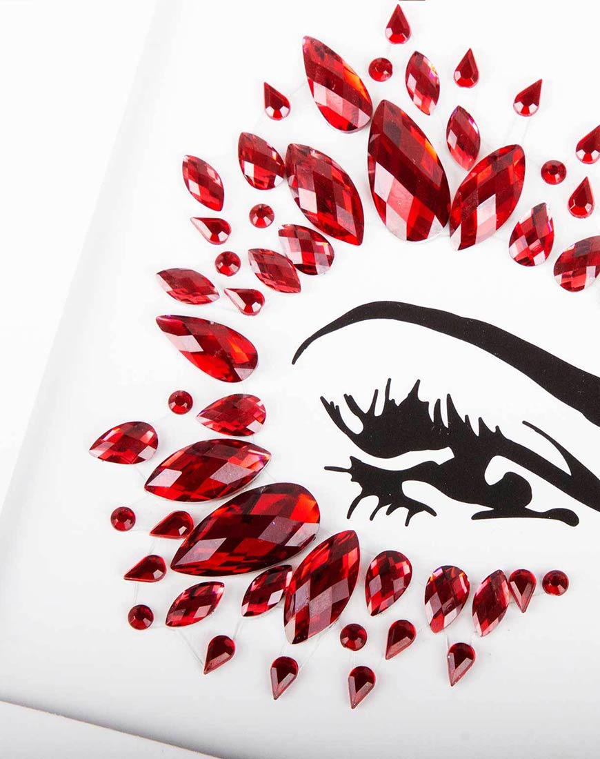 Red Diamond Face Jewel by Gypsy Shrine