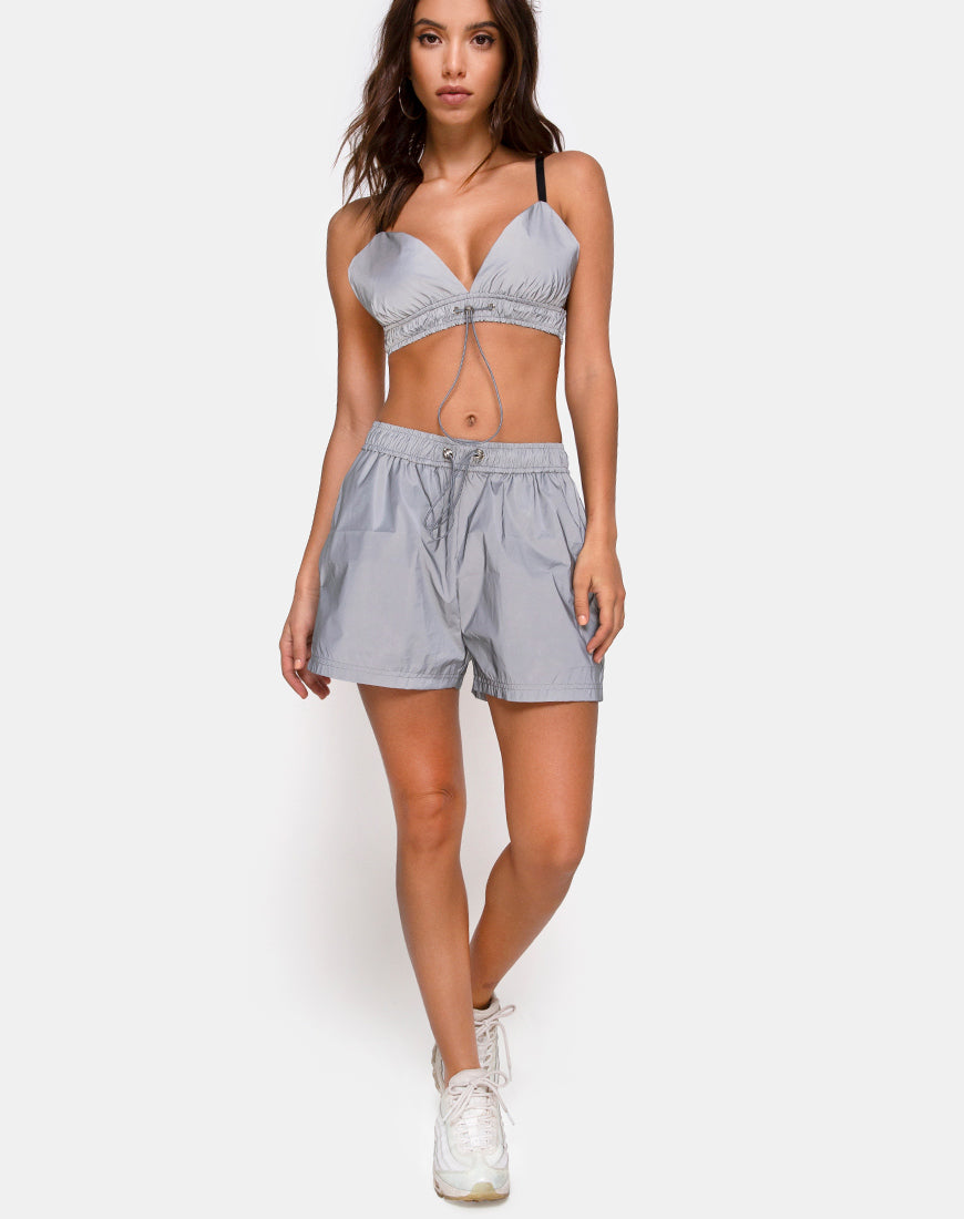 Image of Aruna Short in Reflective Silver