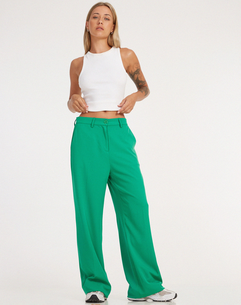 Abba Trouser in Tailoring Green