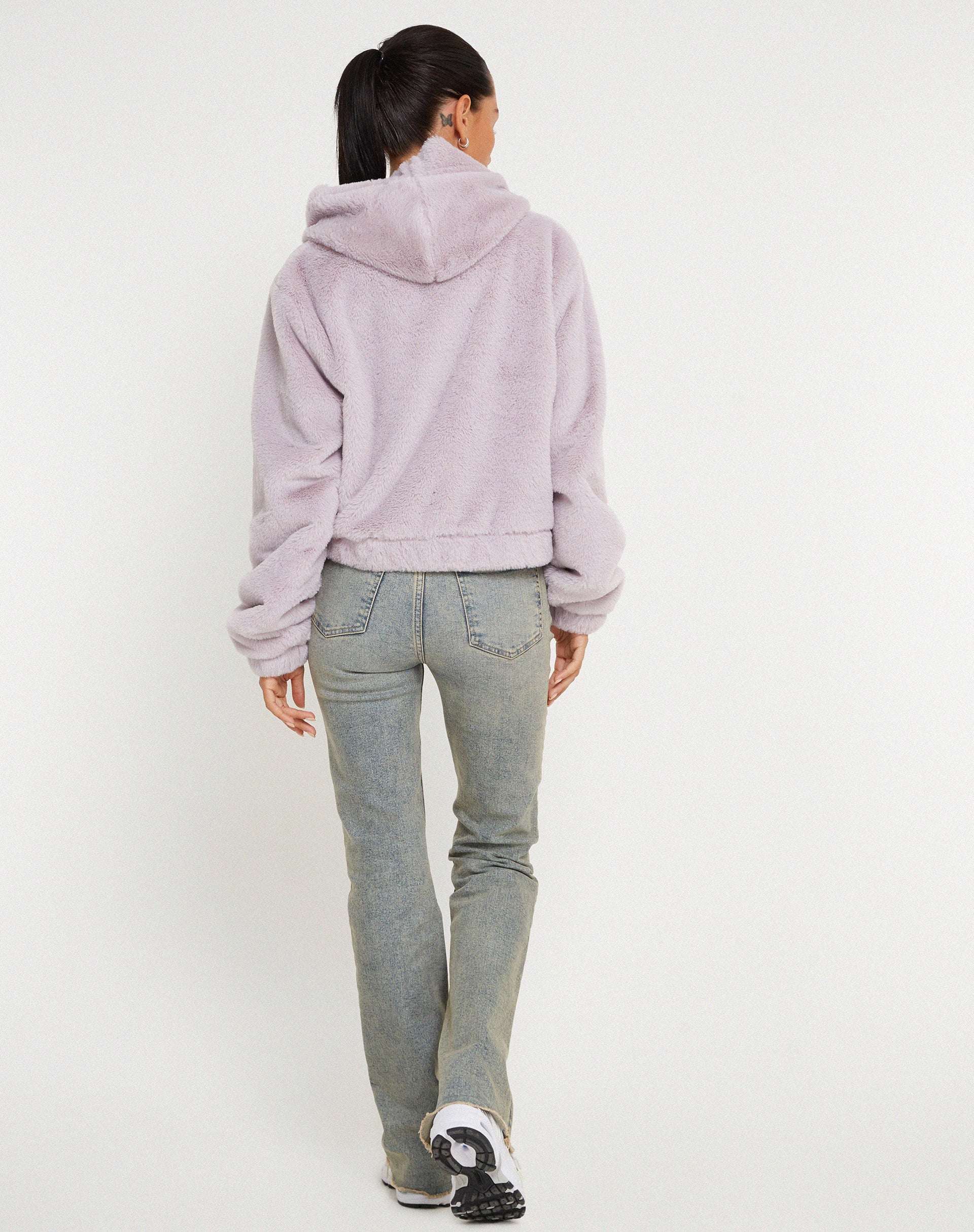 Lilac zip sales up hoodie