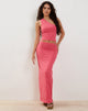 Image of Tsuna Maxi Skirt in Hot Pink