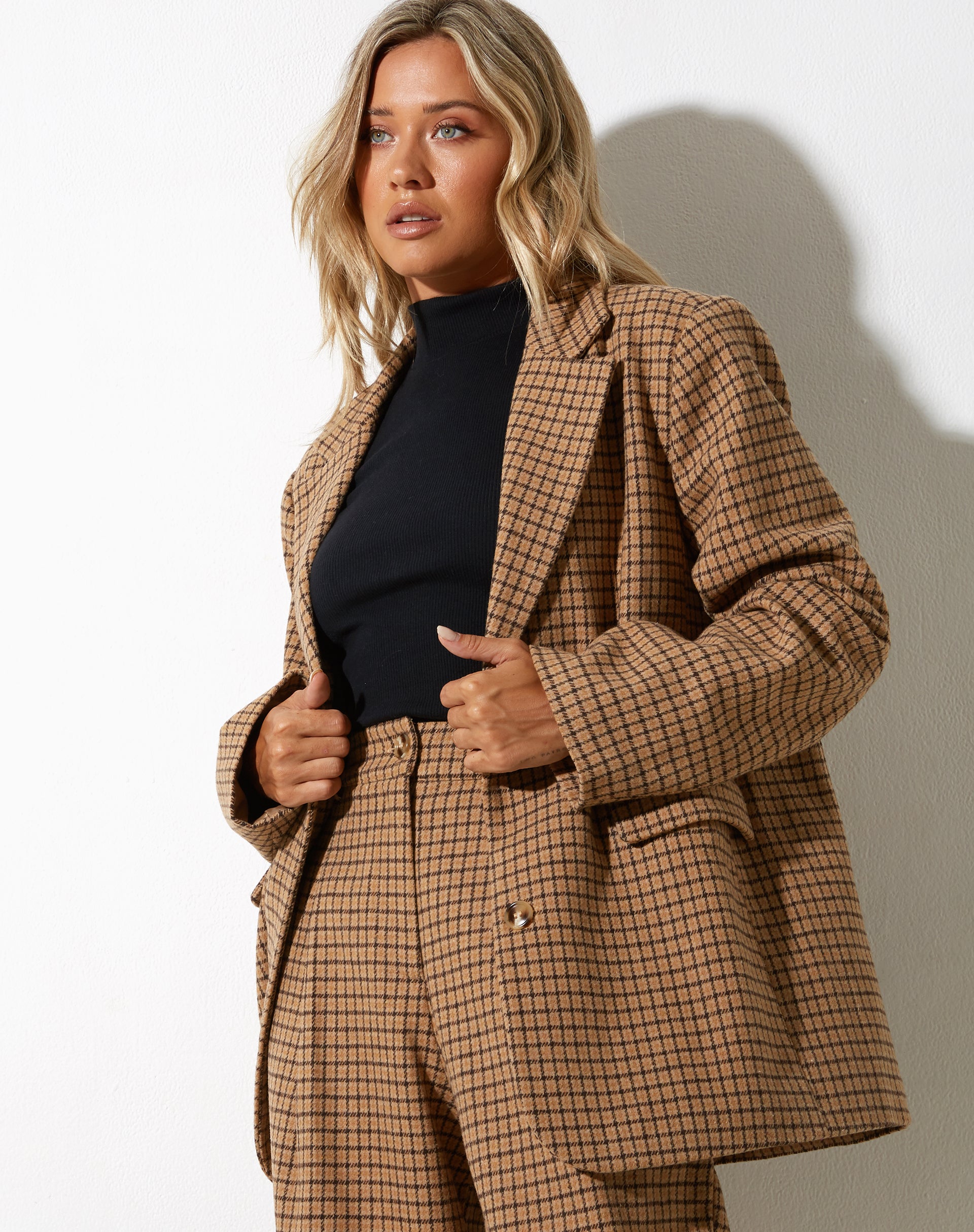 Maiwa Blazer in Wool Brown Maiwa Blazer in Wool Brown