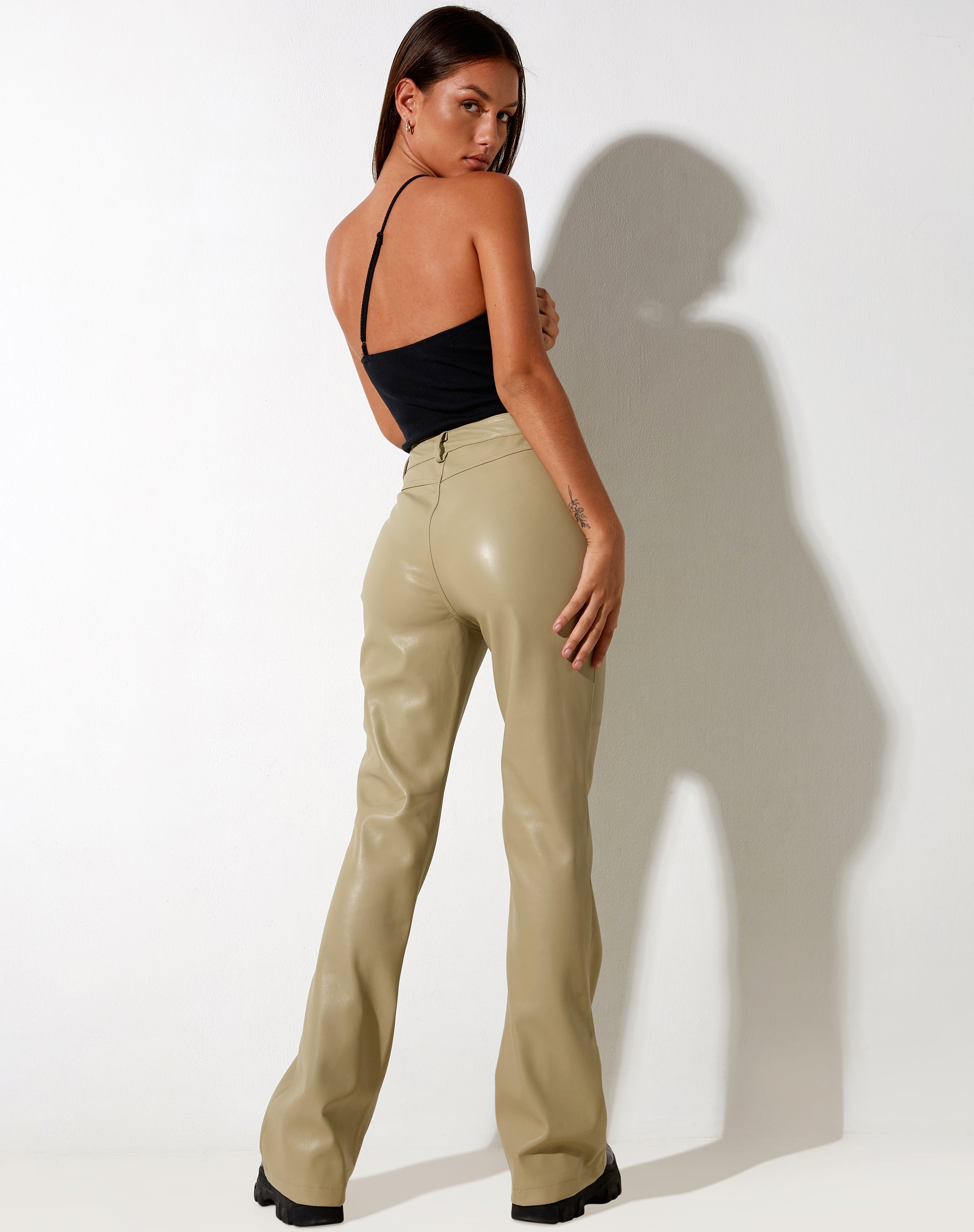 Image of Zoven Flare Trouser in Pu Sage