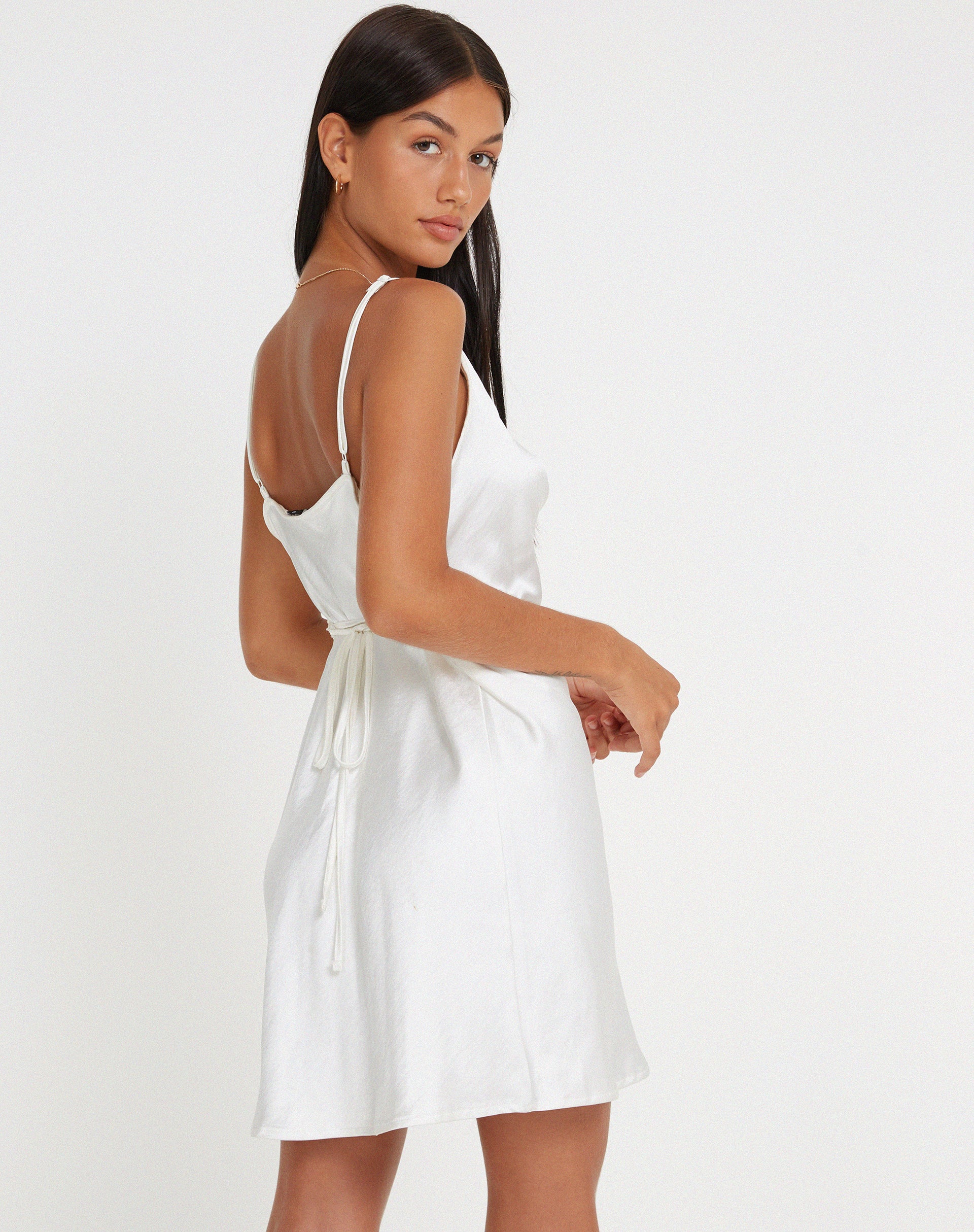 motel rocks satin dress Paiva Slip Dress in Satin Pink