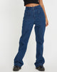 Image of Retro Pocket Flare Jeans in 90's Indigo