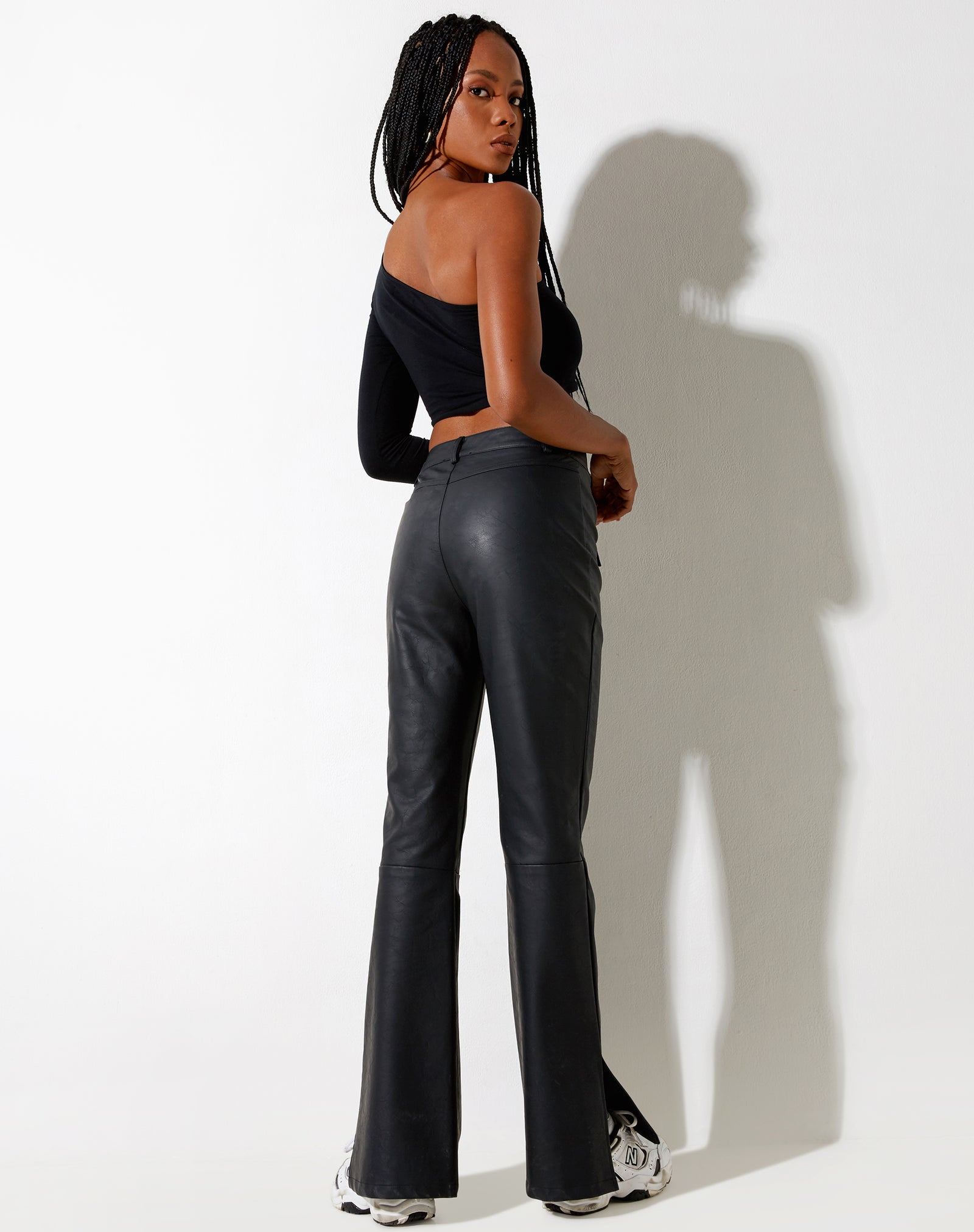 REMAIN Matte Leather Trousers  Farfetch