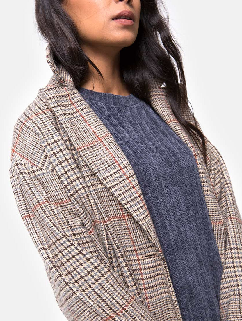 Glenn Duster Coat in Glenn Karo Orange