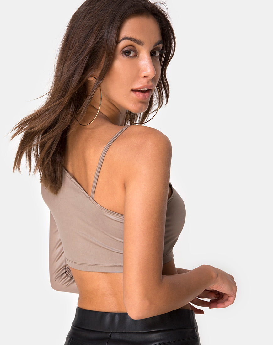 Image of Rhi Top in Cocoa Spandex