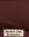 Deep Mahogany Modern Day Label Embro