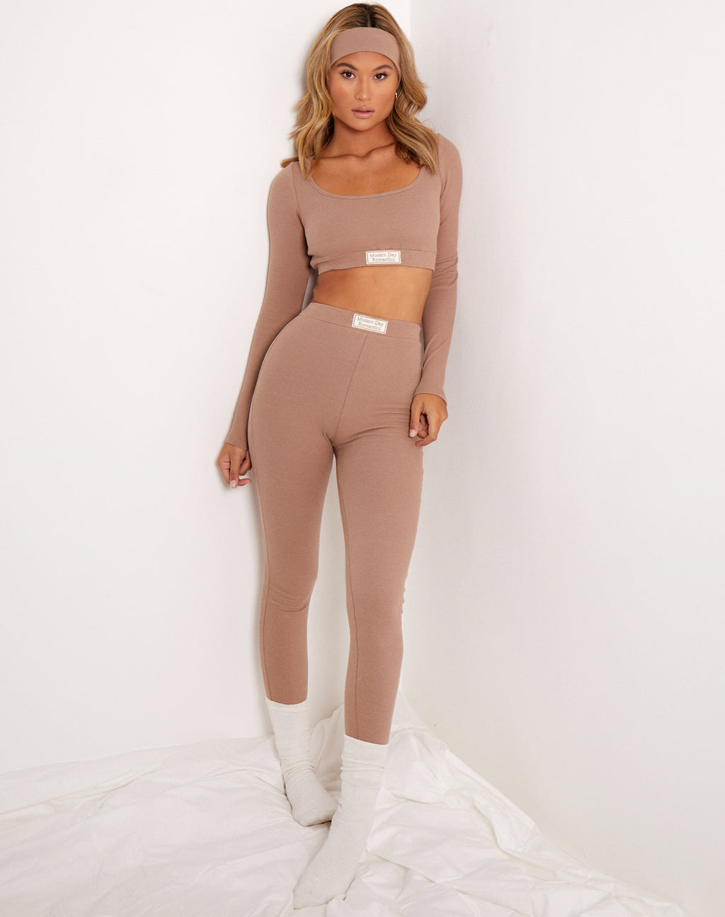 Lulla Legging in Silver Mink in Modern Day Label Embro