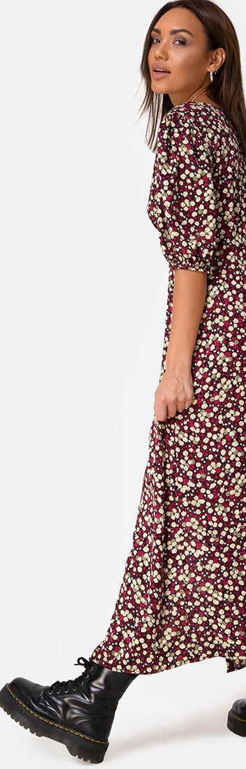 Floral Midi Dress | Rigita – motelrocks.com