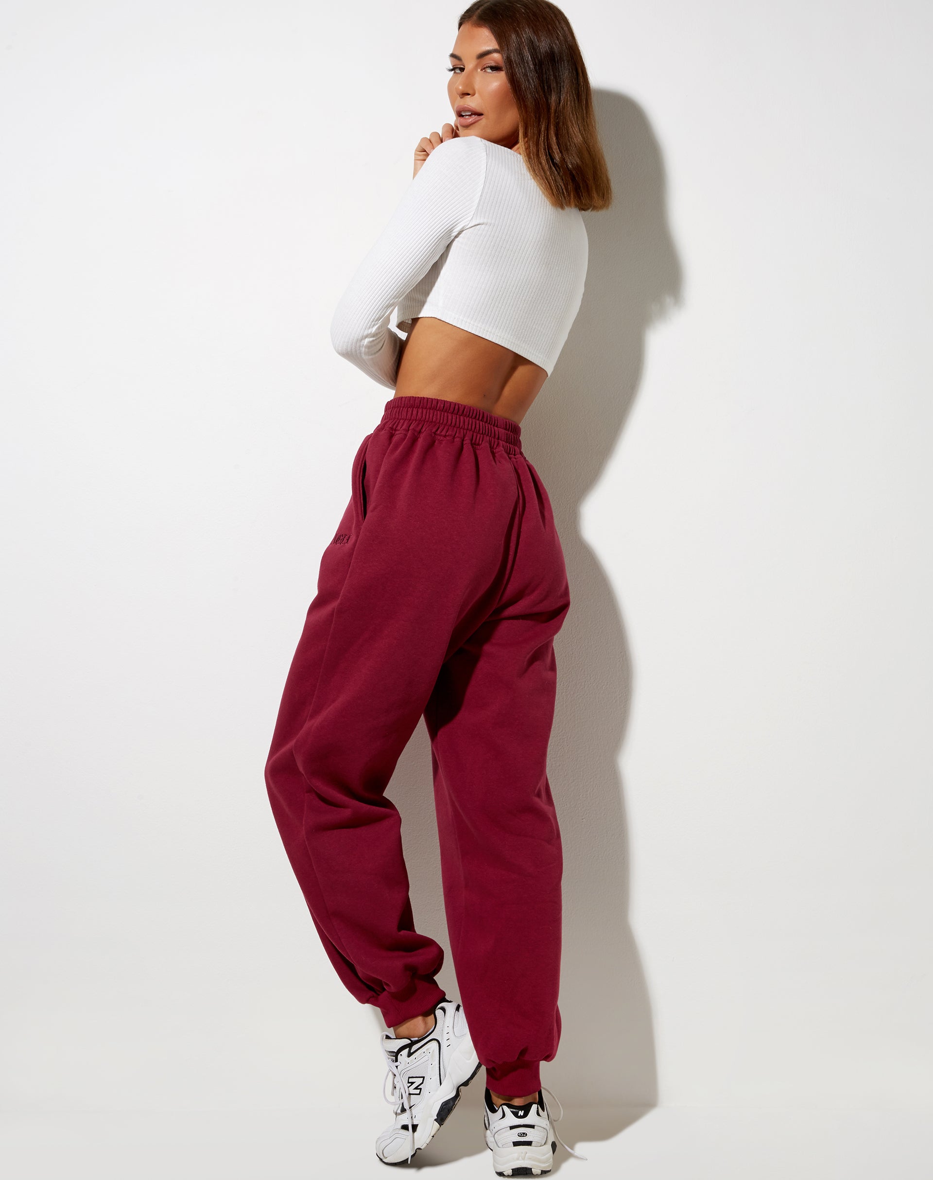 Image of Roider Jogger in Burgundy Angel Embro